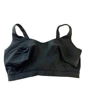 Cacique Black Lightly Lined‎ Bra Eye & Hook Size 42 DDD